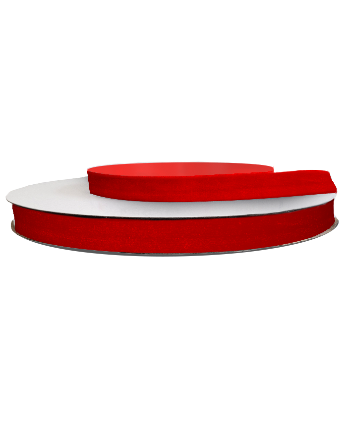 Cadeaulint; Rood - velvet - 3 meter