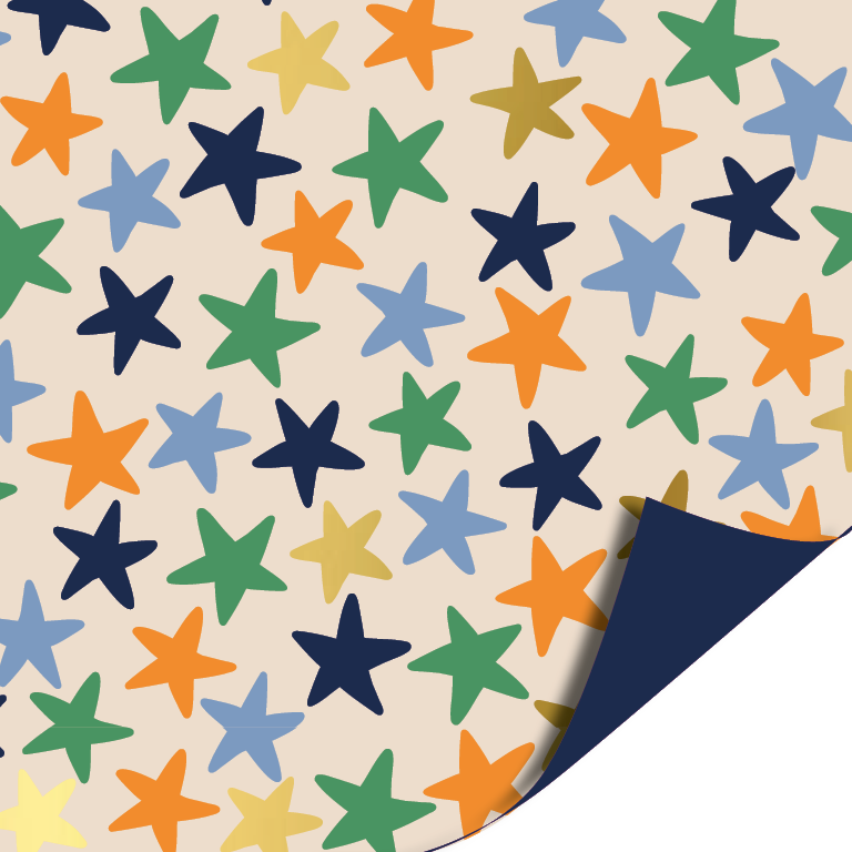 Cadeaupapier; Stars - 70x200cm