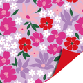 Cadeaupapier; Flowers - Purple - 70x200cm