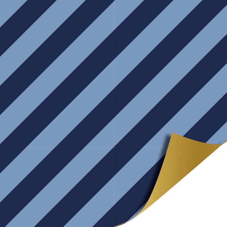 Cadeaupapier; Stripes - Blue - 70x200cm