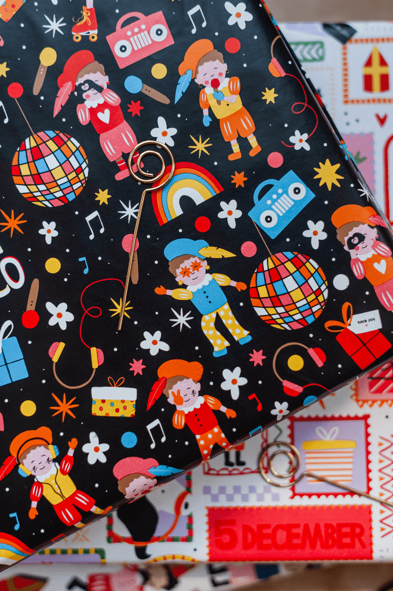 Cadeaupapier; Sinterklaas - 3 rollen - 70x200cm