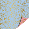 Cadeaupapier; Luxury Dots - blue/pink - 70x200cm