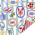 Cadeaupapier; Sea Food - 70x200cm