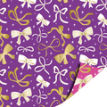 Cadeaupapier; Bows - Purple - 70x200cm