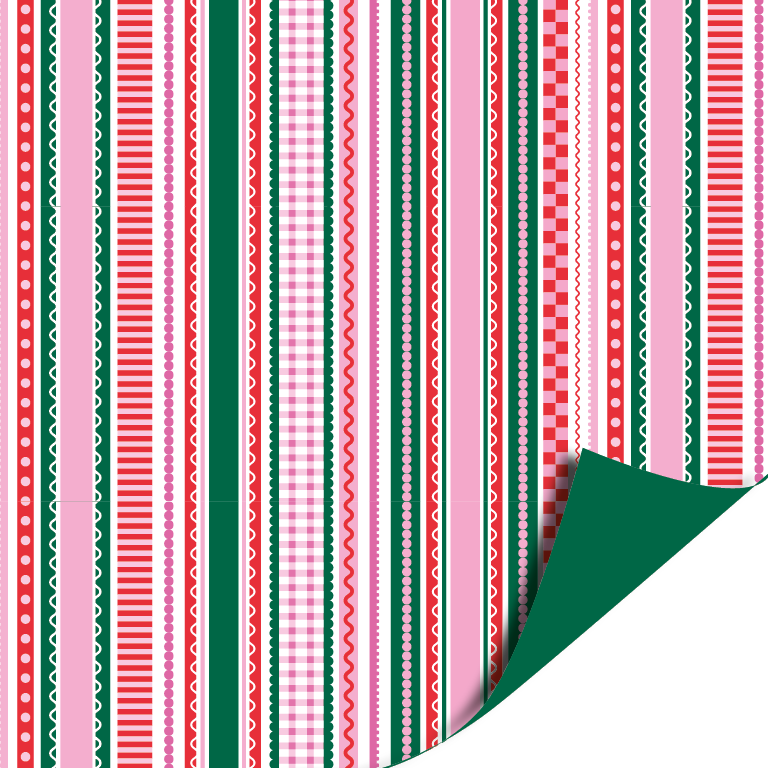 Cadeaupapier; Colorful Ribbons - 70x200cm