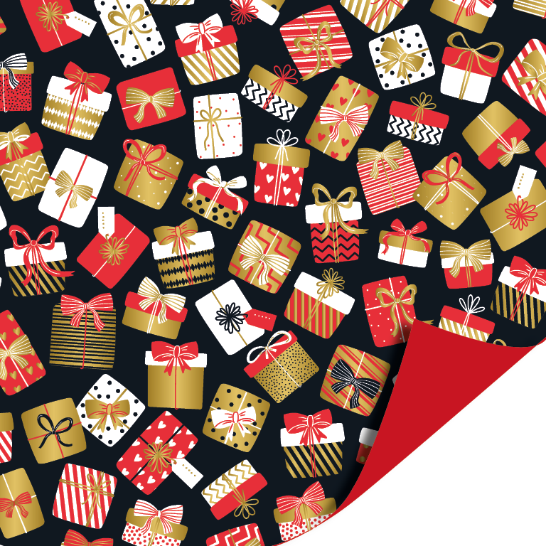 Cadeaupapier; Kadootjesfeest - 70x200cm