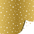 Cadeaupapier; Little Stars - gold - 70x200cm