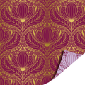 Cadeaupapier; Luxury Lotus - purple - 70x200cm