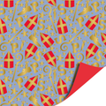 Cadeaupapier; Mijterpret - blauw - 70x200cm