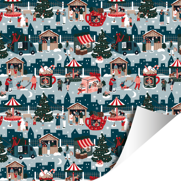 Cadeaupapier; Winterfair - 70x200cm