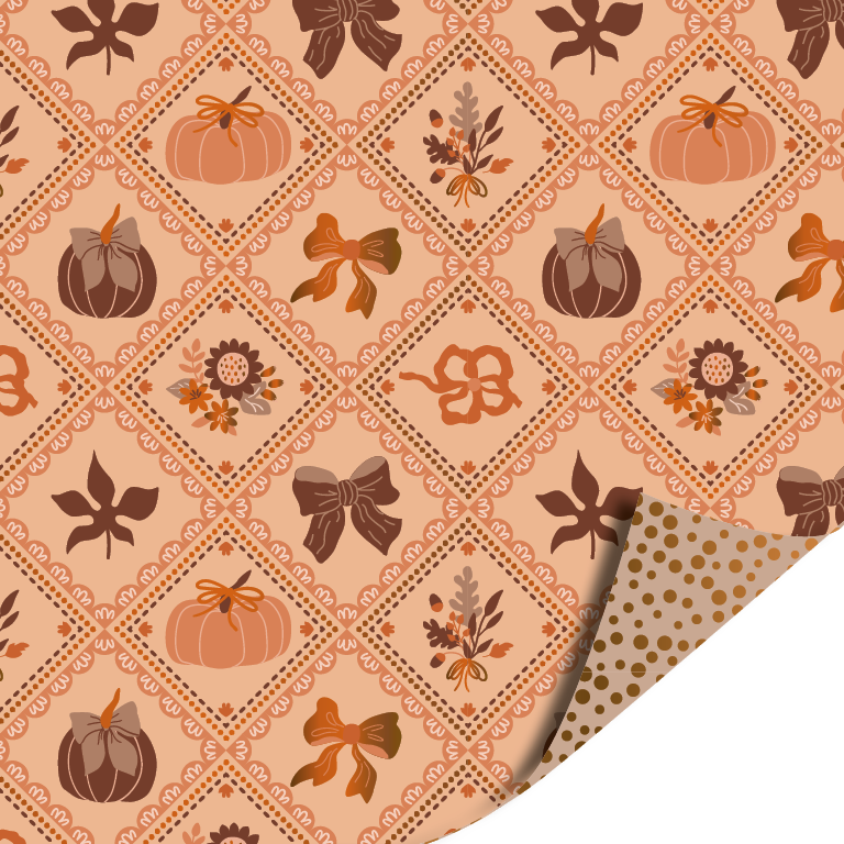 Cadeaupapier; Luxury Pumkins - 70x200cm