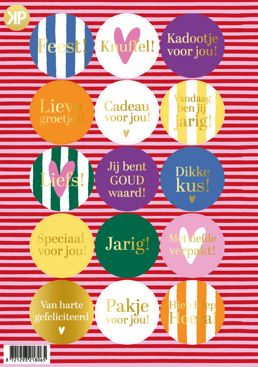 Stickervel; Voor elk moment