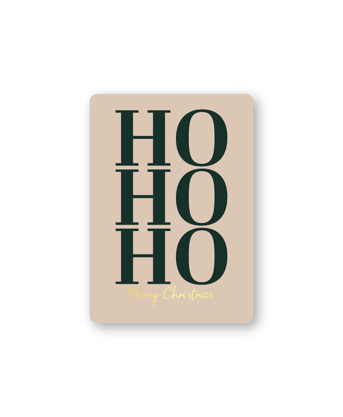 Cadeaukaart; Ho ho ho Merry Christmas