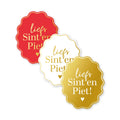 Cadeaustickers; Liefs Sint en Piet! - 10x