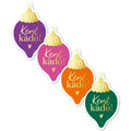 Cadeausticker; Kerstkado! - 4 varianten - 10x