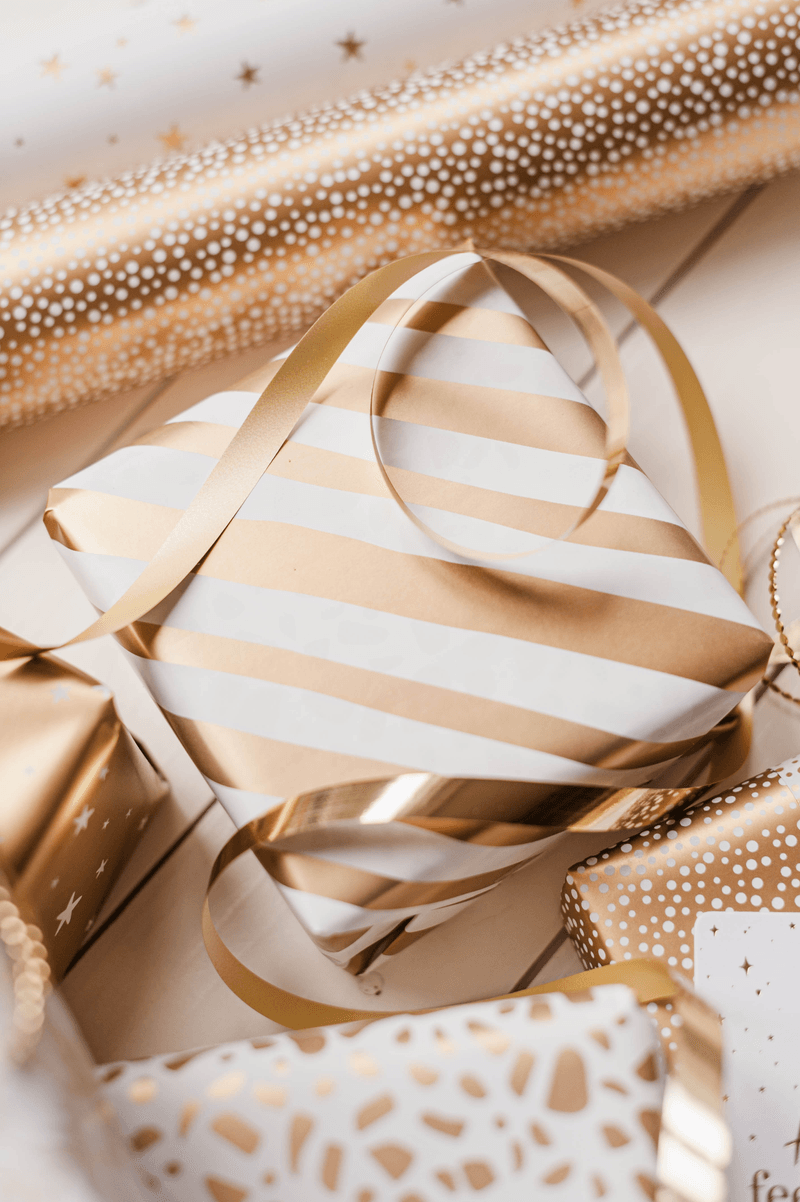 Cadeaupapier; Pure Gold - 5 rollen - 70x200cm