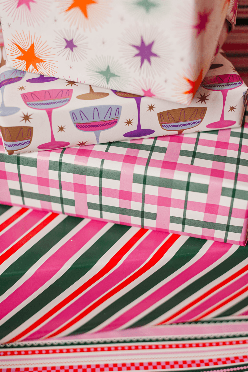 Cadeaupapier; Shiny Christmas - 5 rollen - 70x200cm
