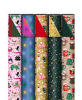 Cadeaupapier; Christmas Party - 5 rollen - 70x200cm