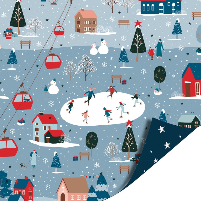 Cadeaupapier; Winter Wonderland - 70x200cm