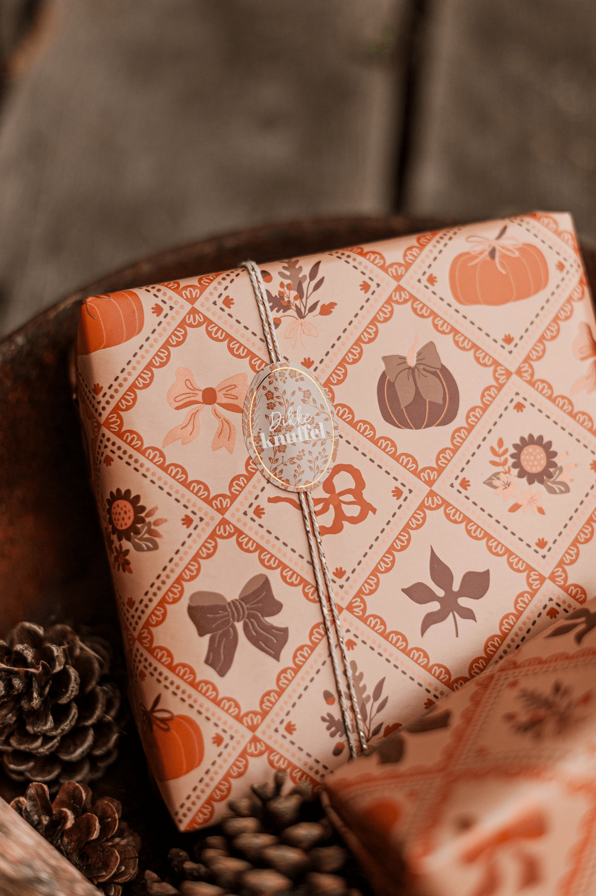 Cadeaupapier; Autumn Vibes - 5 rollen - 70x200cm