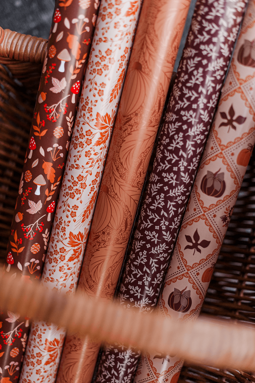 Cadeaupapier; Autumn Vibes - 5 rollen - 70x200cm