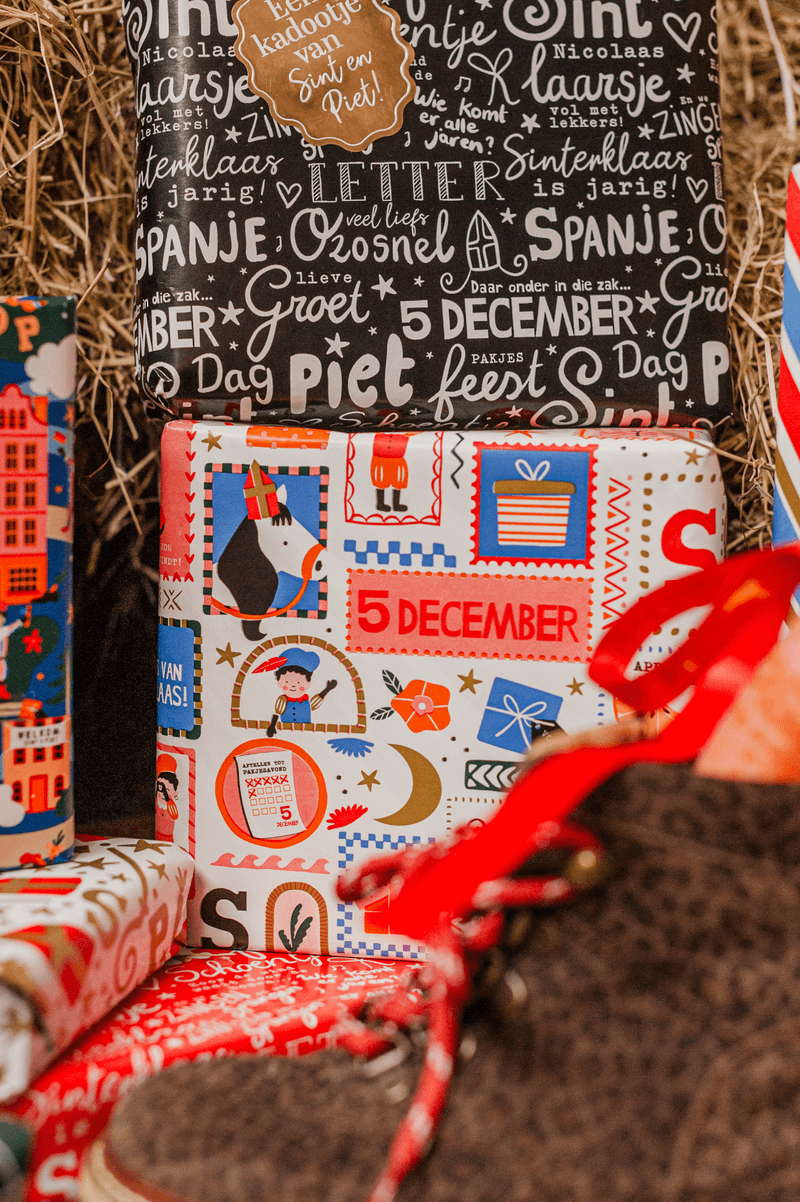 Cadeaupapier; Sinterklaasfeest - 5 rollen - 70x200cm