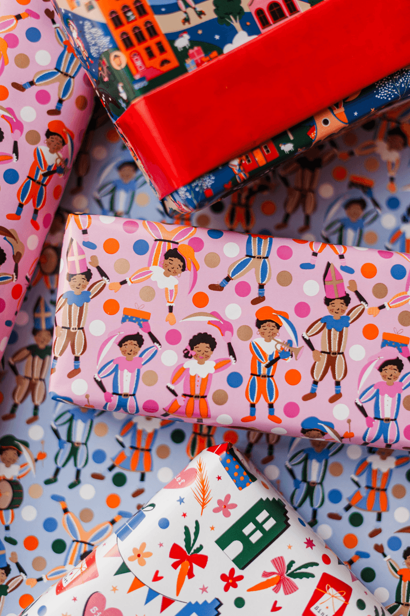 Cadeaupapier; Sinterklaasfeest - 5 rollen - 70x200cm