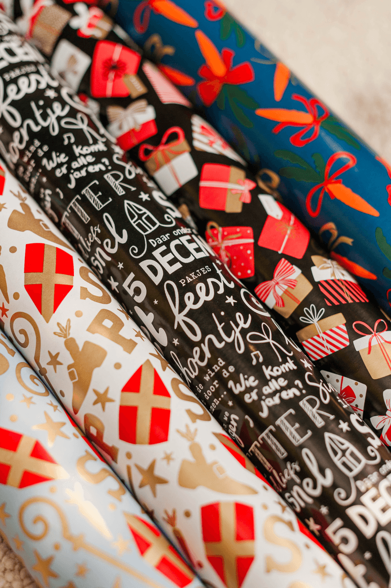 Cadeaupapier; Sinterklaasluxe - 5 rollen - 70x200cm
