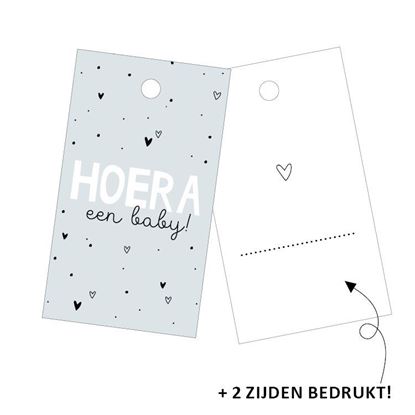 cadeaulabel hoera een baby