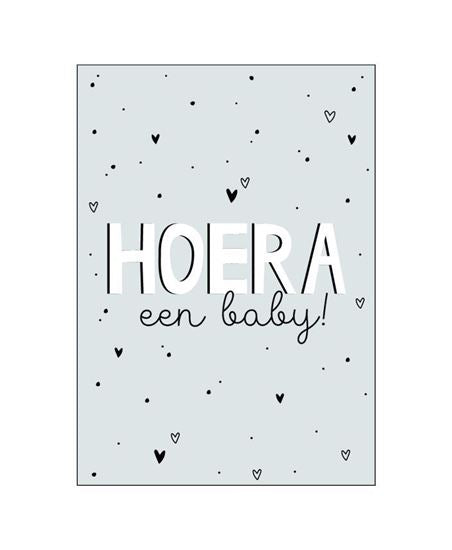 kaart hoera een baby