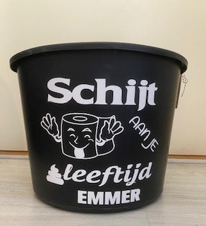 schijt aan je leeftijd emmer