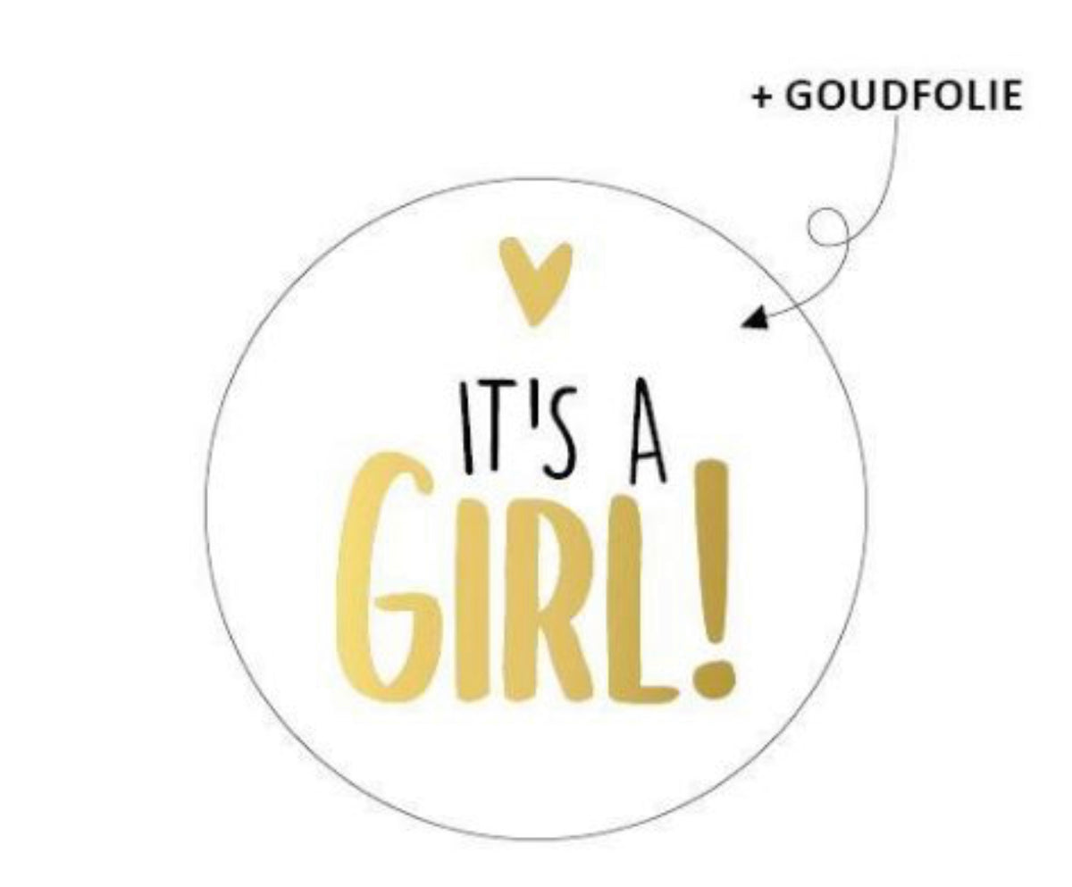 cadeausticker its a girl