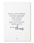kaart een nieuw huis