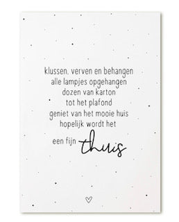 kaart een nieuw huis