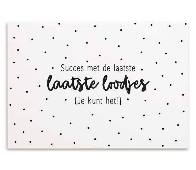 kaart laatste loodjes