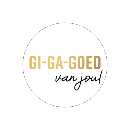 cadeausticker giga goed van jou!