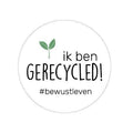 cadeausticker ik ben gerecycled
