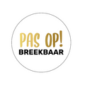cadeausticker pas op breekbaar