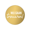 cadeausticker wij gaan trouwen