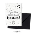 kaart hoera jullie gaan trouwen
