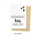 kaart verjaardagskus voor jou