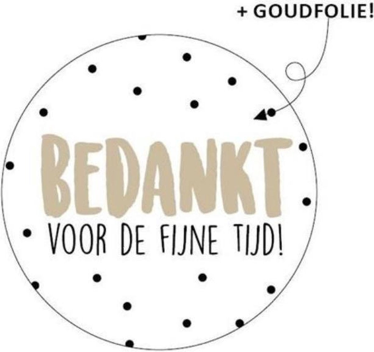cadeausticker bedankt voor de fijne tijd