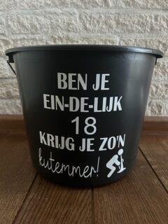 cadeauemmer ben je eindelijk 18 krijg je zon kutemmer