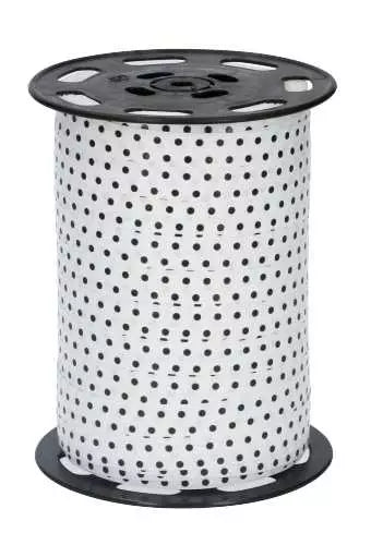 cadeaulint dots wit zwart