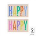 cadeausticker happy birthday silver