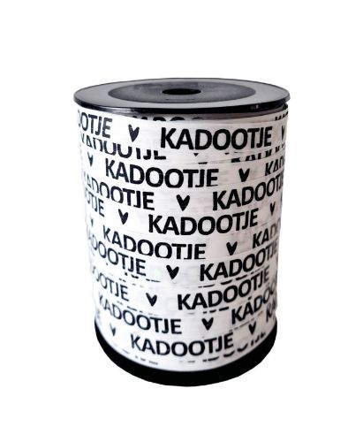 cadeaulint kadootje wit zwart
