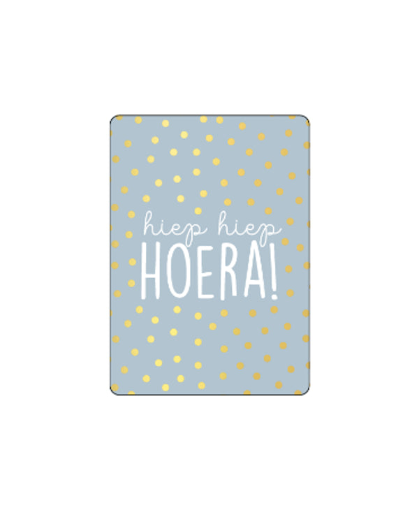 cadeaukaart hiep hiep hoera