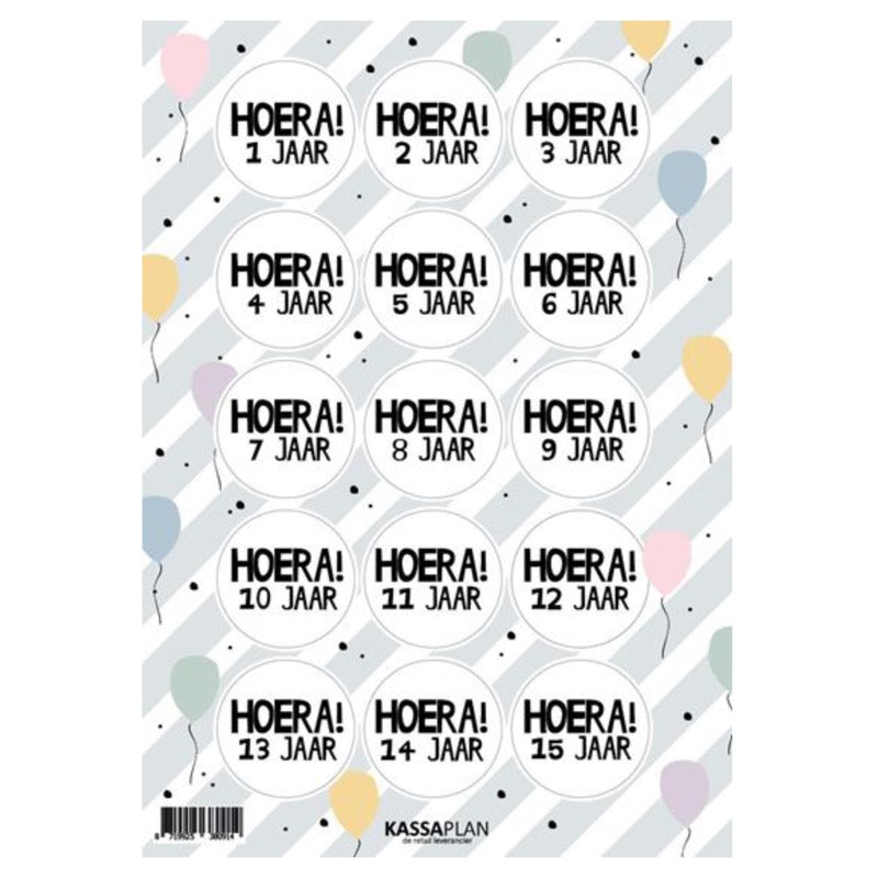 stickervel leeftijden