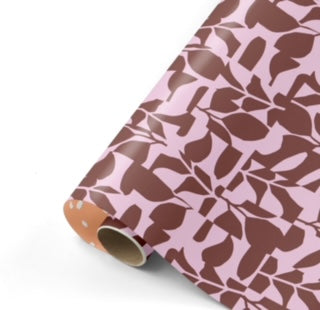 cadeaupapier abstract botanics warm