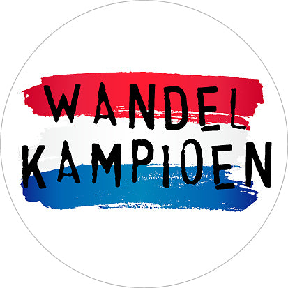 cadeausticker wandelkampioen